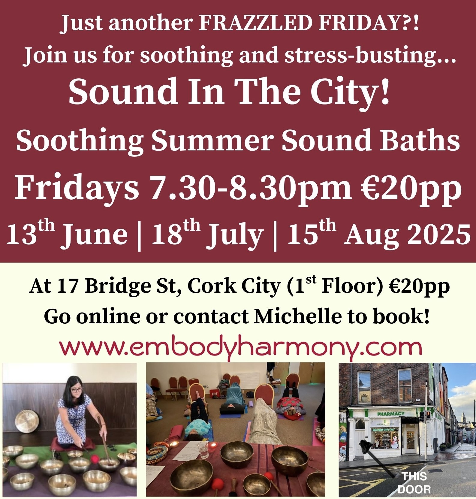 Sound in the City! Summer Sound Baths in Cork - 13th June | 18th July | 15th Aug 2025